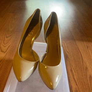 BCBG nude pumps